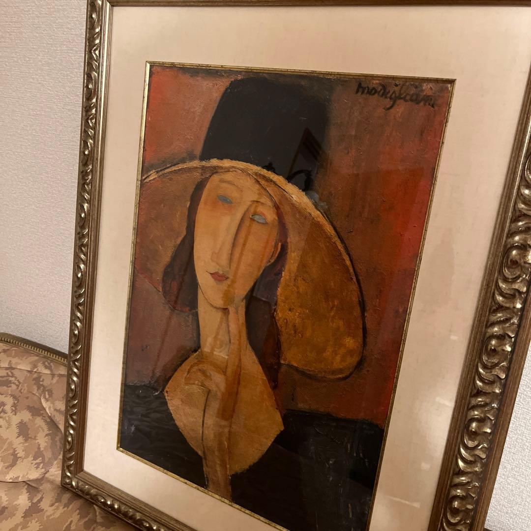 絵画油絵油彩画菊地正則「マスクをする男」F3号額付きサインあり