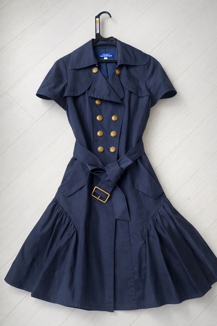 極美品 バーバリーブルーレーベル コートワンピ38 - メルカリ