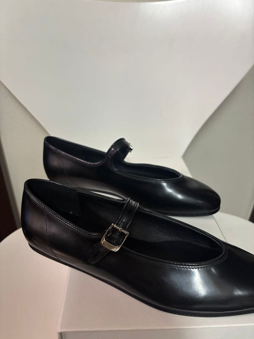 新品・未使用】ザロウ メリージェーン ブラック 37 フラットシューズ