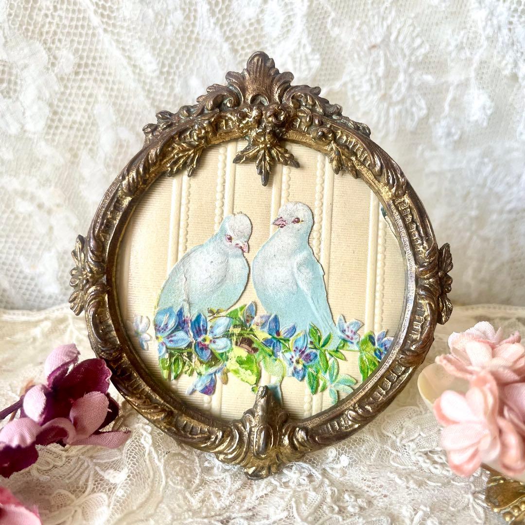 19世紀ブロンズ製レリーフミニフレーム　フランスアンティーク　写真立て　ゴールド フォトフレーム アンティーク商品一覧【公式】Handleハンドル