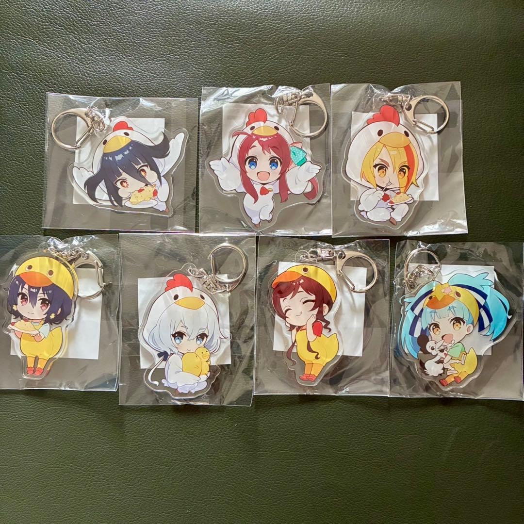 ドライブイン鳥　ゾンビランドサガ　コラボ　アクリルキーホルダー　全員　コンプ 紺野純子 ゾンビランドサガ ドライブイン鳥ver. アクリルキーホルダー