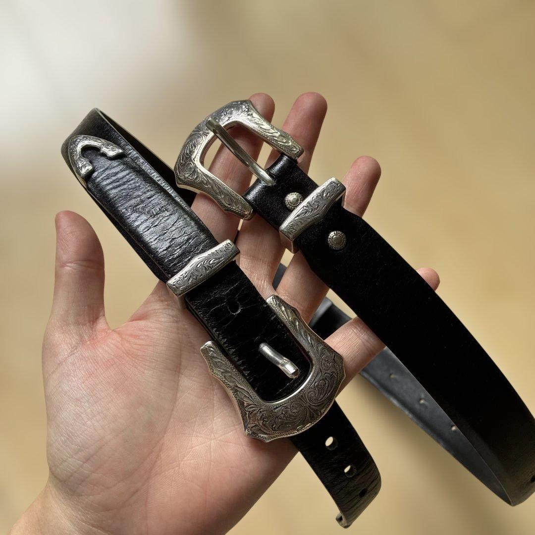 TOGA PULLA ブラックレザーベルト TOGA PULLA ブラック レザーベルト - メルカリ