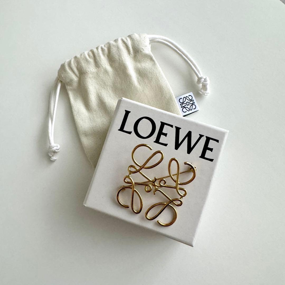 正規品】LOEWE ロエベ ブローチ ゴールド【ギャランティカード付き