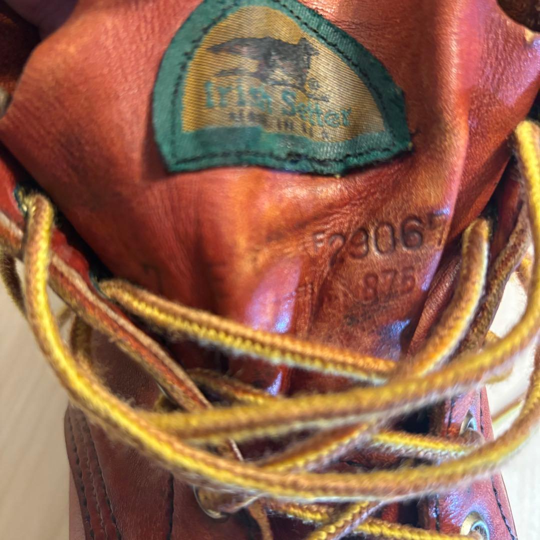 希少/90s】レッドウィング 875 半円犬タグ 赤茶 オリジナル箱付 7E