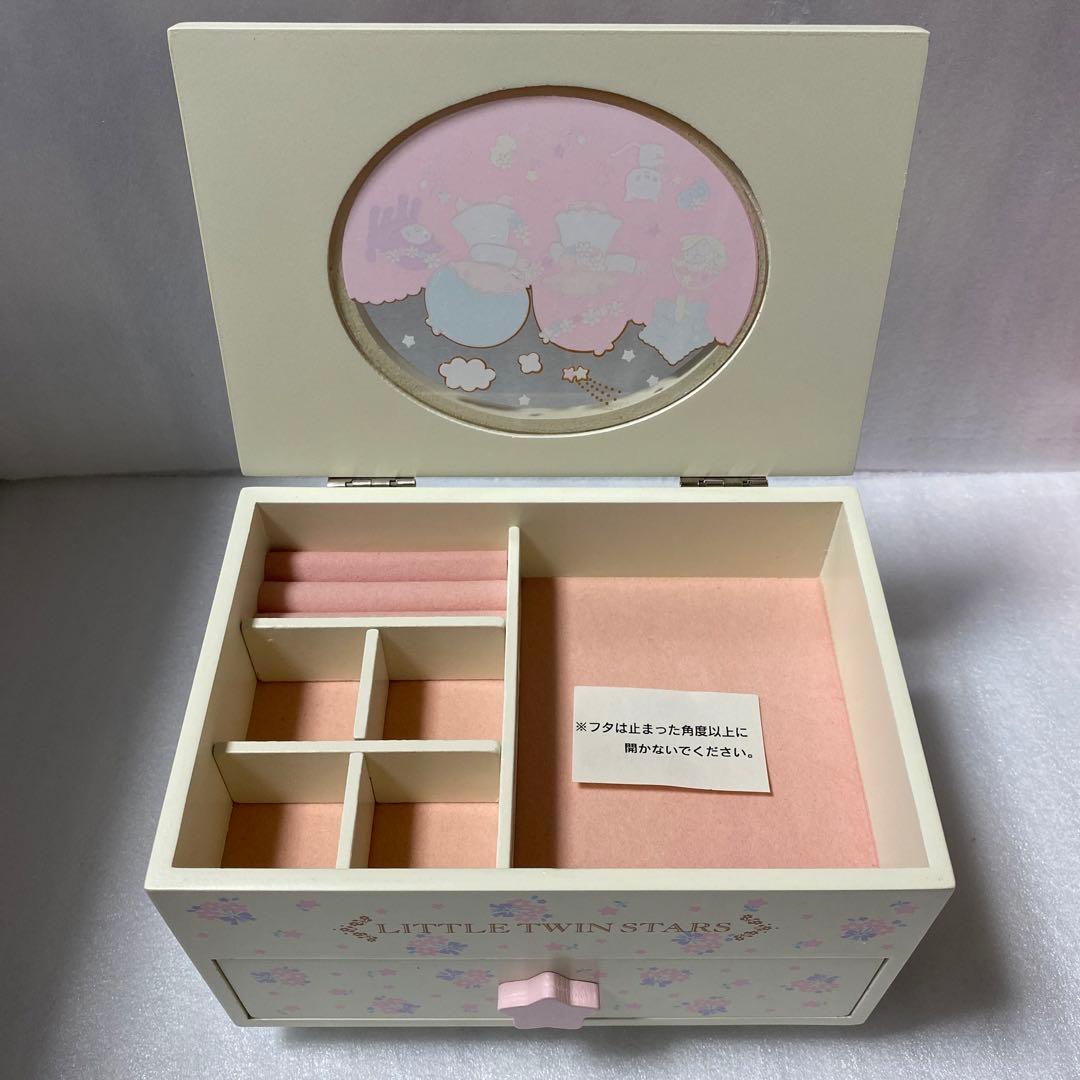 新品未使用 キキララ リトルツインスターズ 木製 チェスト