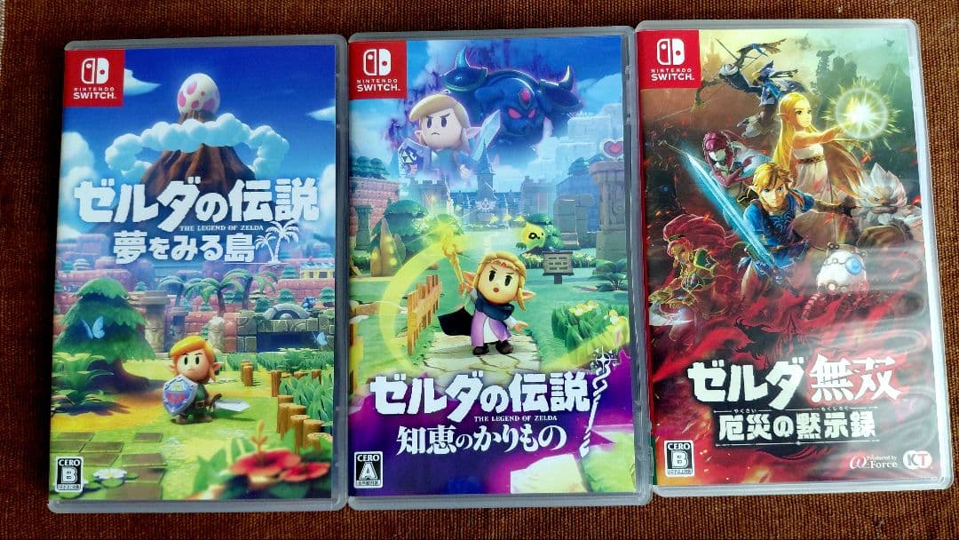 値下げゼルダの伝説3本セット 知恵のかりもの、夢をみる島、ゼルダ無双 値下げゼルダの伝説3本セット 知恵のかりもの、夢をみる島、ゼルダ無双