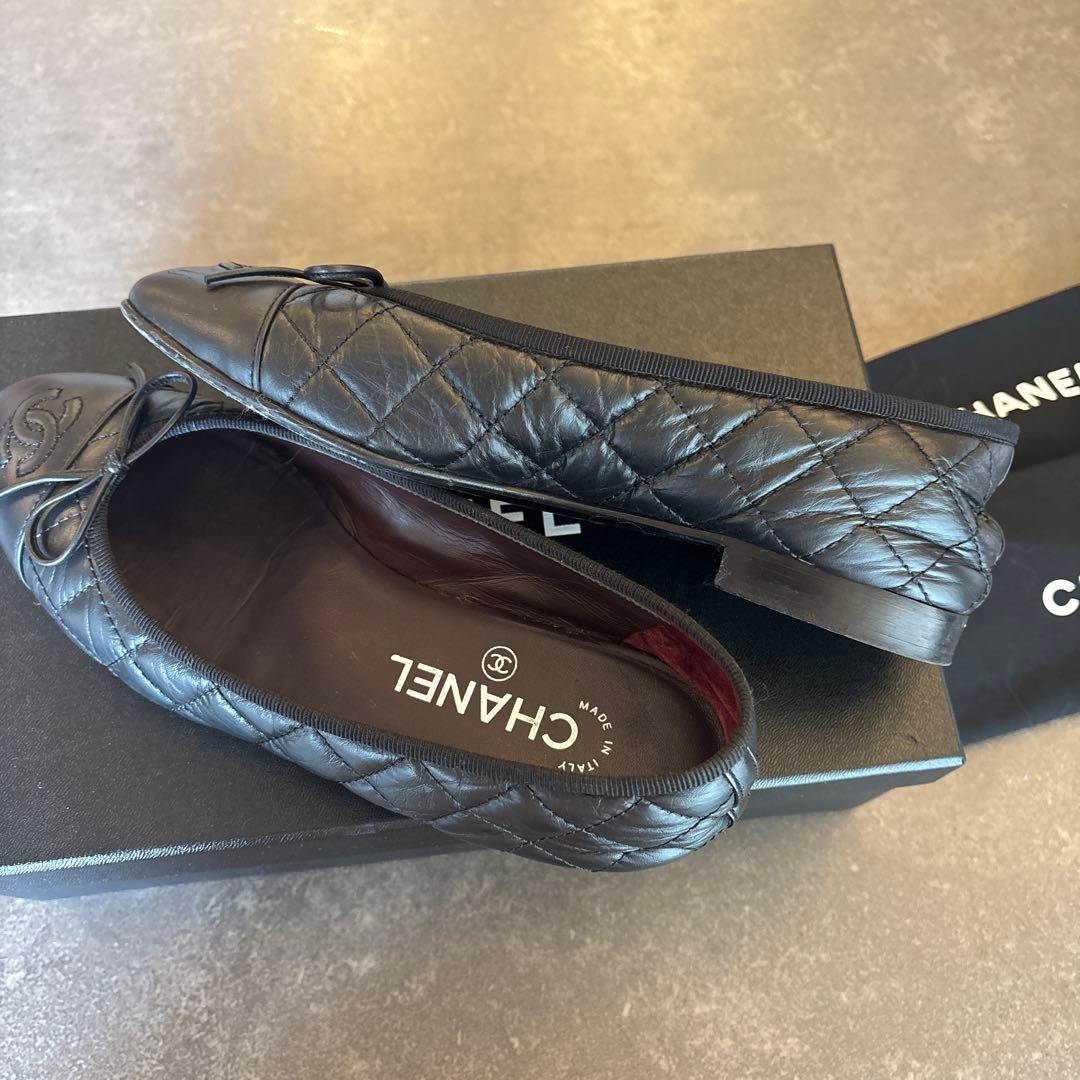 美 品　CHANELシャネル バレリーナ 36.5C（23cm）