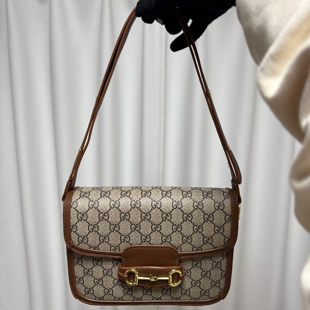 GUCCI グッチ GGキャンバス ショルダーバッグ ノベルティ - メルカリ