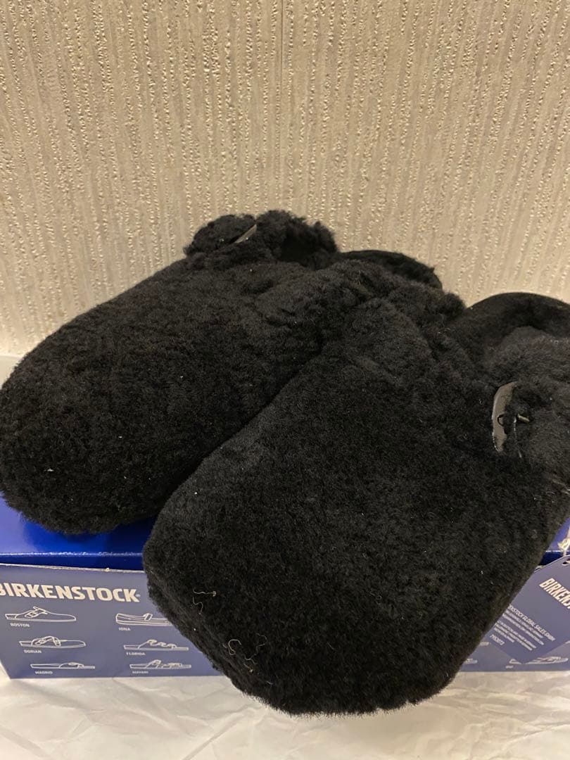 ビルケンシュトック BOSTON ファーボアボストンテディーリベット 黒