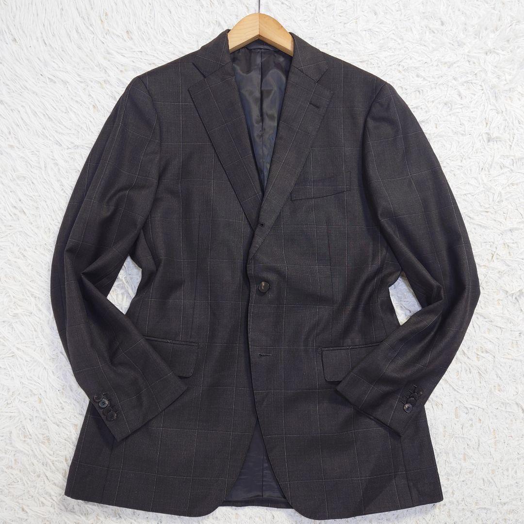ユニバーサルランゲージ カノニコ生地 テーラードジャケット チェック