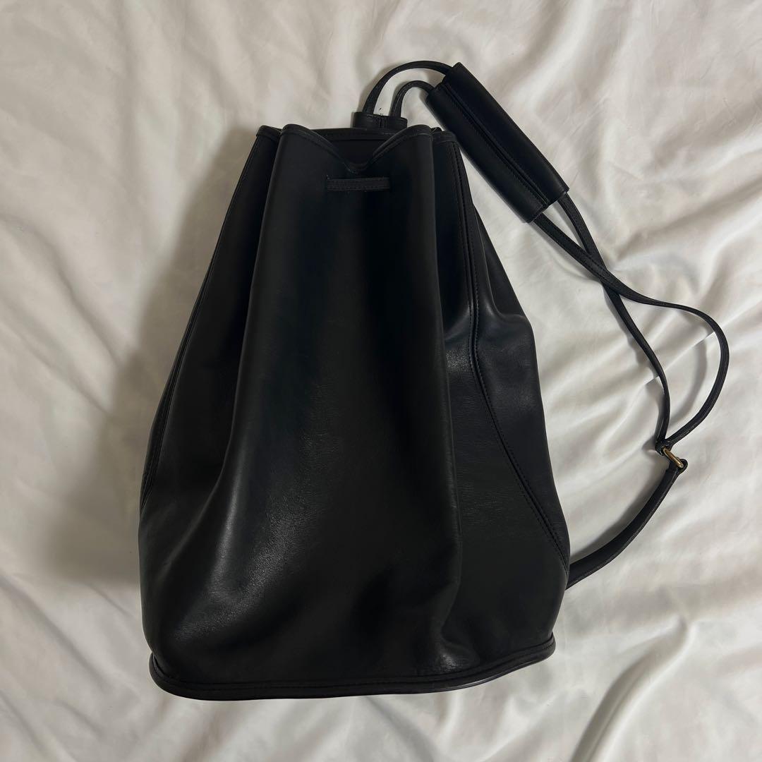 OLD COACH オールドコーチ 9929 巾着型 ブラック 1980s】COACH コーチ 9929 バケツ ショルダー バッグ 《ワンショルダー