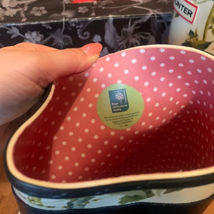 HUNTER ハンター レインブーツ♡RHSコラボ 花柄 長靴 - メルカリ