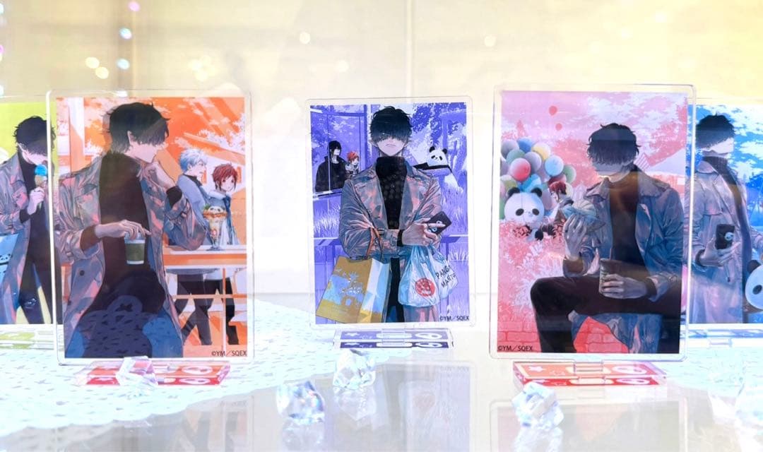 休日のわるものさん　アクリルスタンド　アカツキレッド　ヨイヤミブラック　ルーニー 休日のわるものさん アクリルスタンド アカツキレッド ヨイヤミ