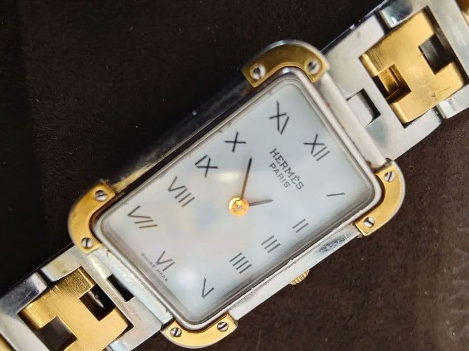 HERMES クロアージュクオーツ シルバー/ゴールド 腕時計 可動 - メルカリ