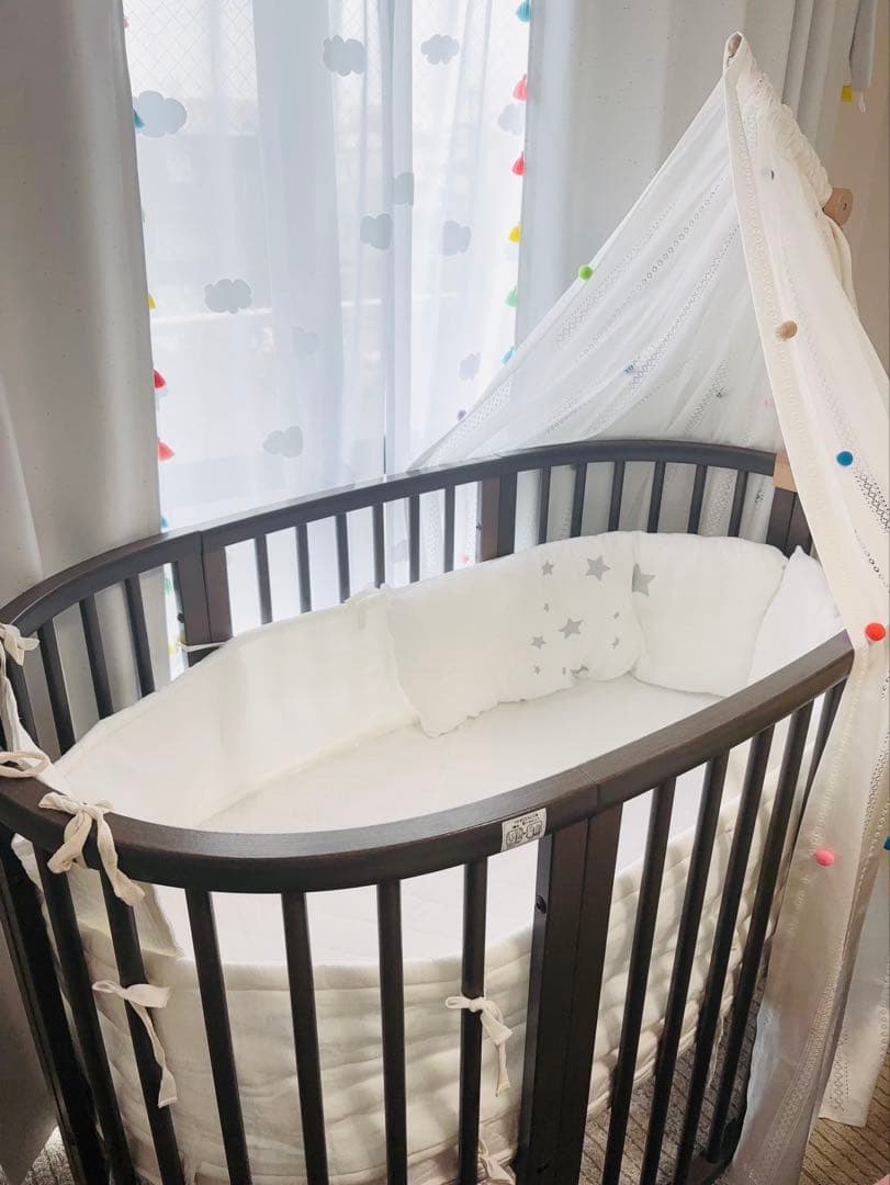 【美品】STOKKE V2 ベット＋マット＋天蓋＋天蓋フレーム付き　お得セット 楽天市場】天蓋カーテン付きベッド 天蓋 ベッド フレーム ピンク