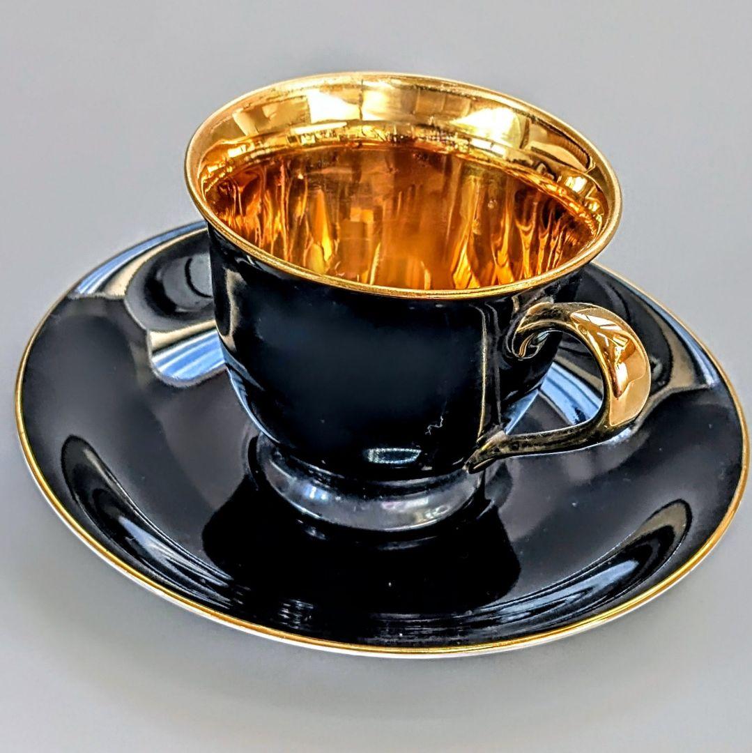 オールドノリタケ ゴールド ハーレクインキャビネットカップ&ソーサー