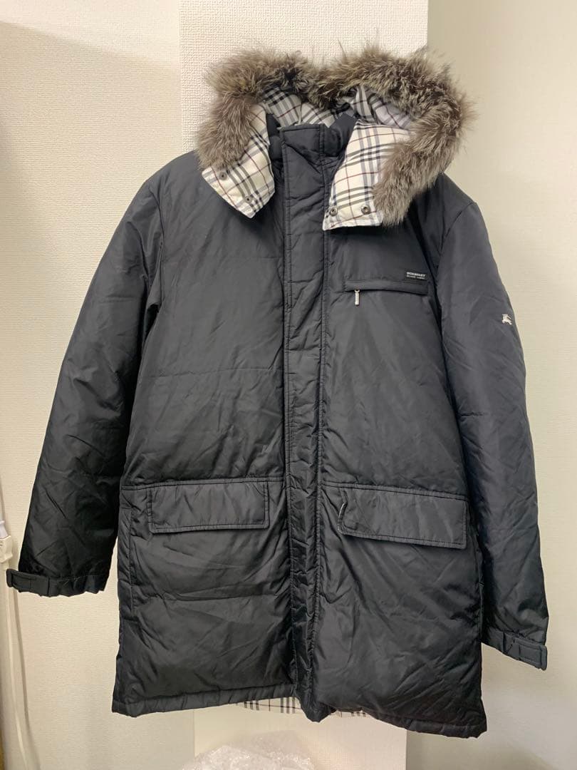 Burberry Black label ナイロン　ダウンジャケット　LL BURBERRY BLACK LABEL◇ダウンジャケット/L/ナイロン/BLK/BMP11-902-09