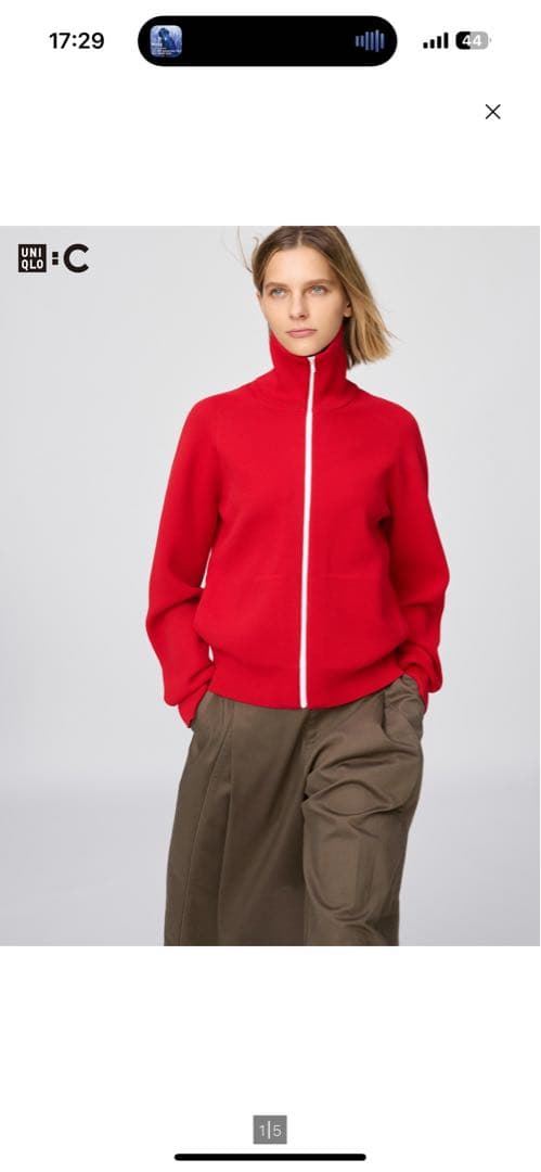 ミラノリブフルジップカーディガン UNIQLO C - メルカリ