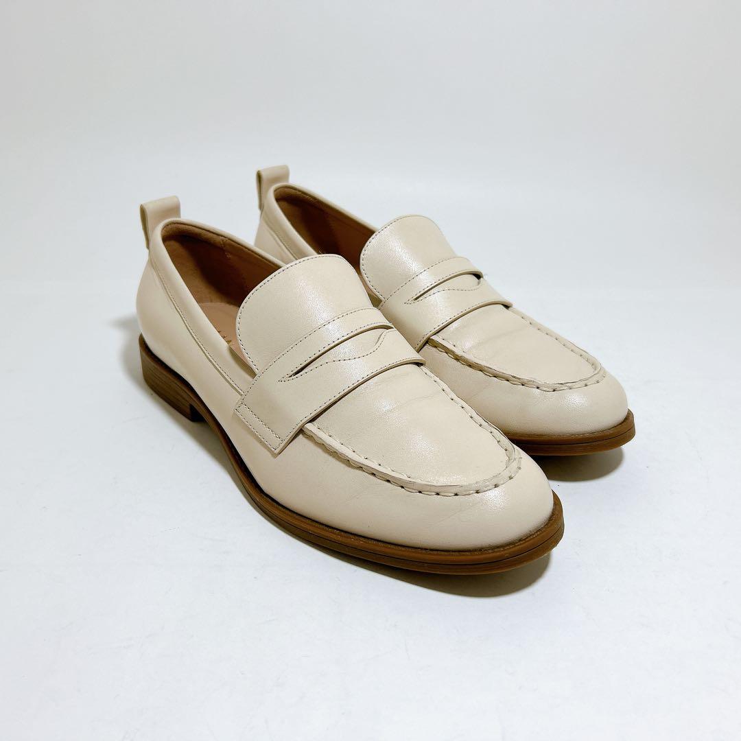 極美品☆コールハーン スタッシ ペニーローファー レザー 本革 23.5cm