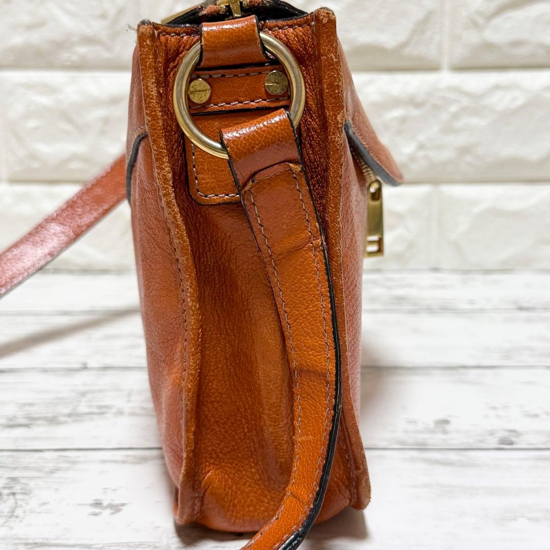 MARC JACOBS マークジェイコブス レザー ショルダーバッグ ブラウン