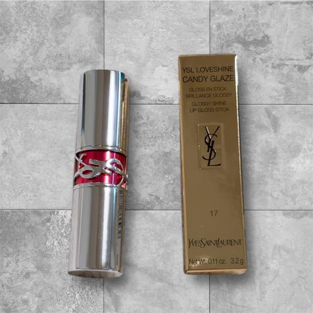 新品未使用】YSL ラブシャイン キャンディグレーズ 17ストロベリー