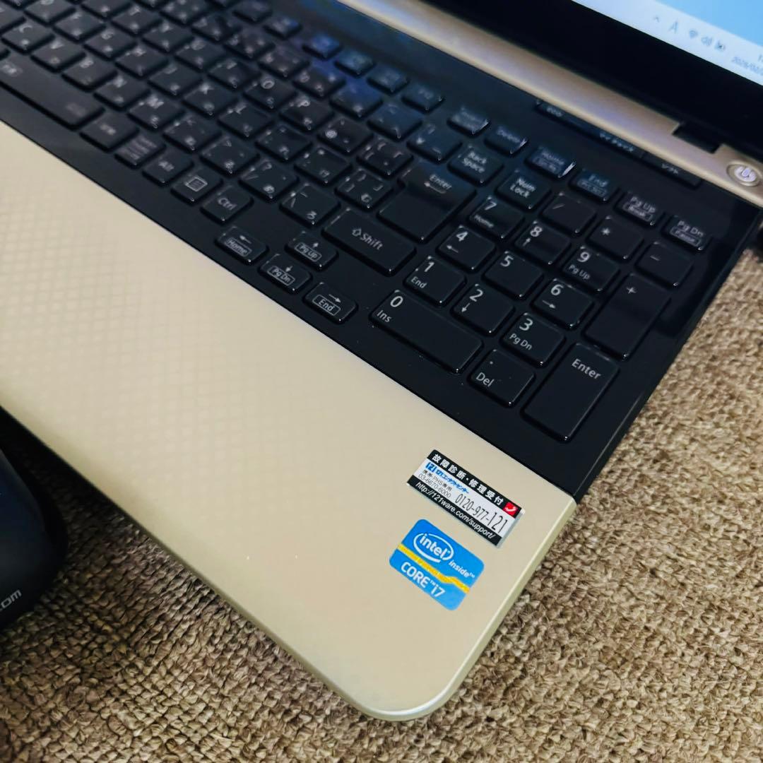 S286 NECノートパソコン i7メモリ8G高速Windows11オフィス付き - メルカリ