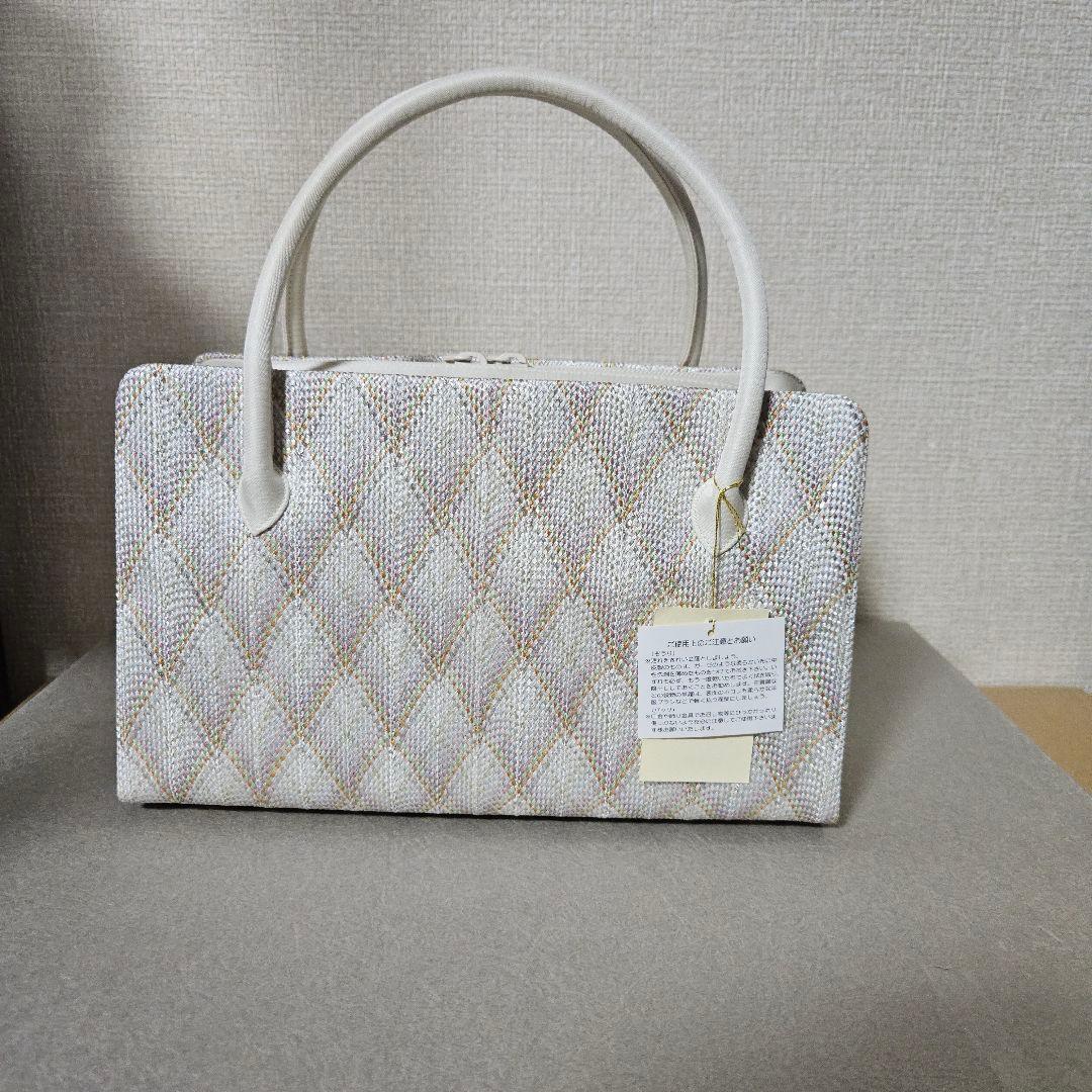 利休バック　組み紐　新品未使用 新品未使用 五嶋紐 ハンドバッグ 利休バッグ 茶 - メルカリ