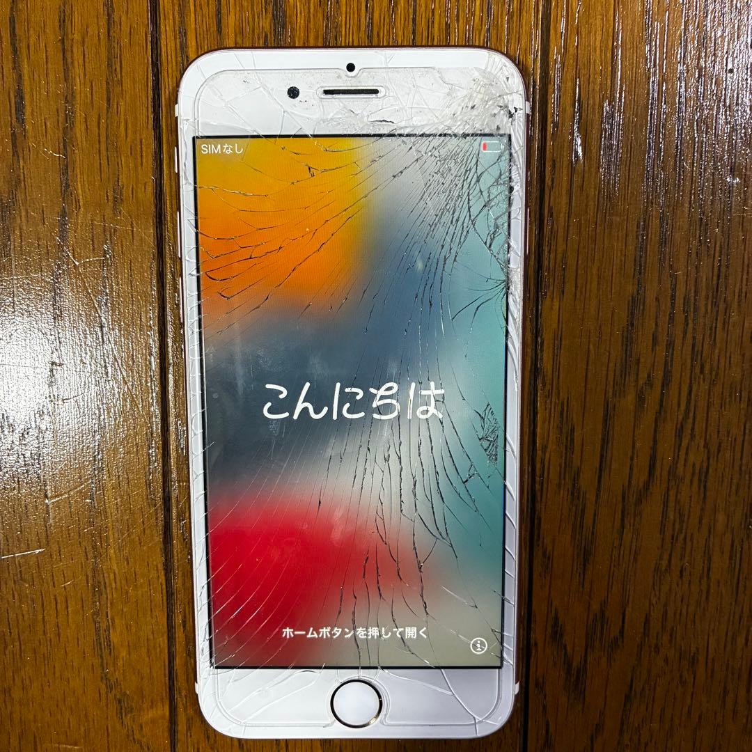 iPhone 6s ローズゴールド 本体 画面割れ ジャンク - メルカリ