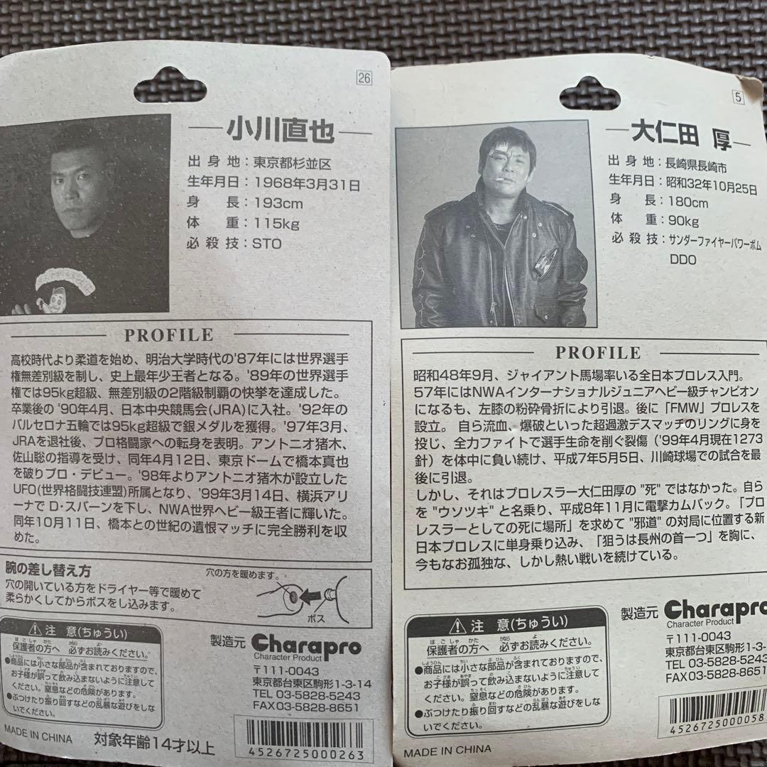 プロレスフィギュア 小川直也＋大仁田厚 未開封品