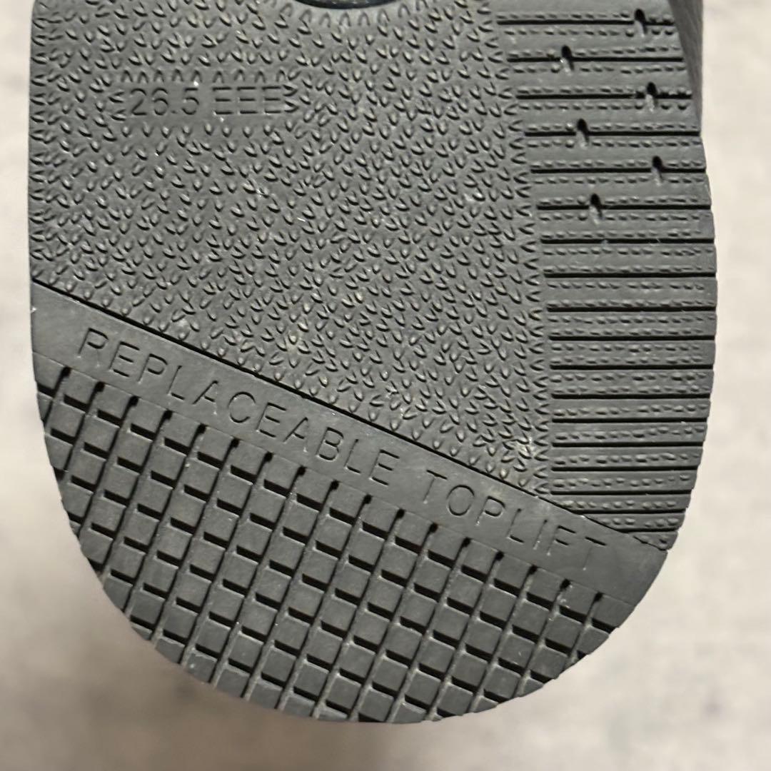 未使用級 リーガルウォーカー レザースニーカー シボ革 ブラック 高級