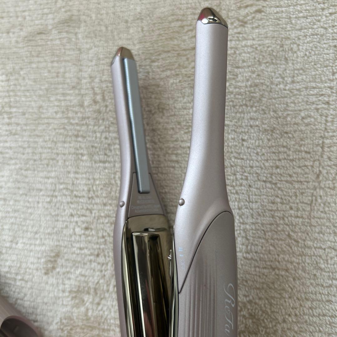 リファフィンガーアイロン ST シャンパンゴールド コンパクトな