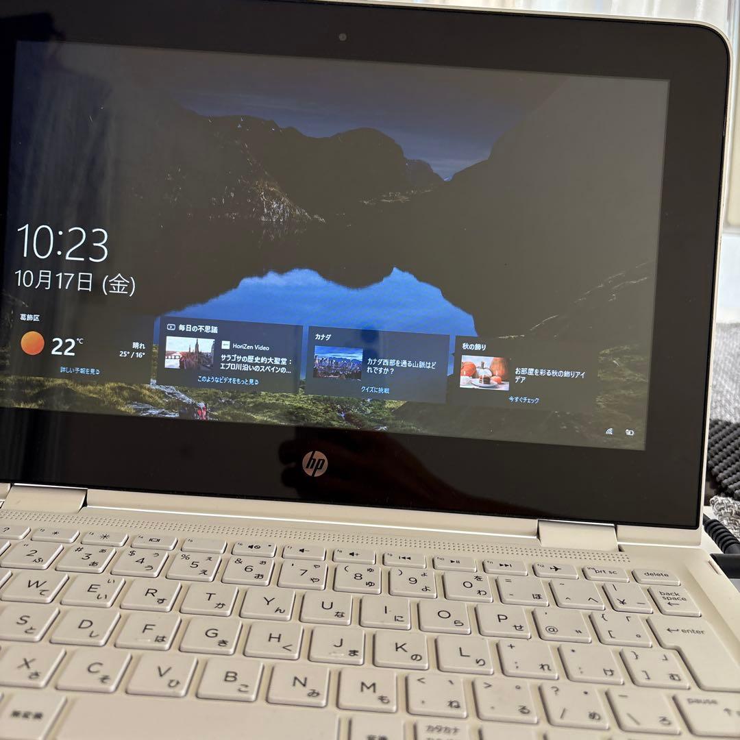タッチパネル対応HPノートパソコンSSD128GBメモリ8GB （タッチペン付き