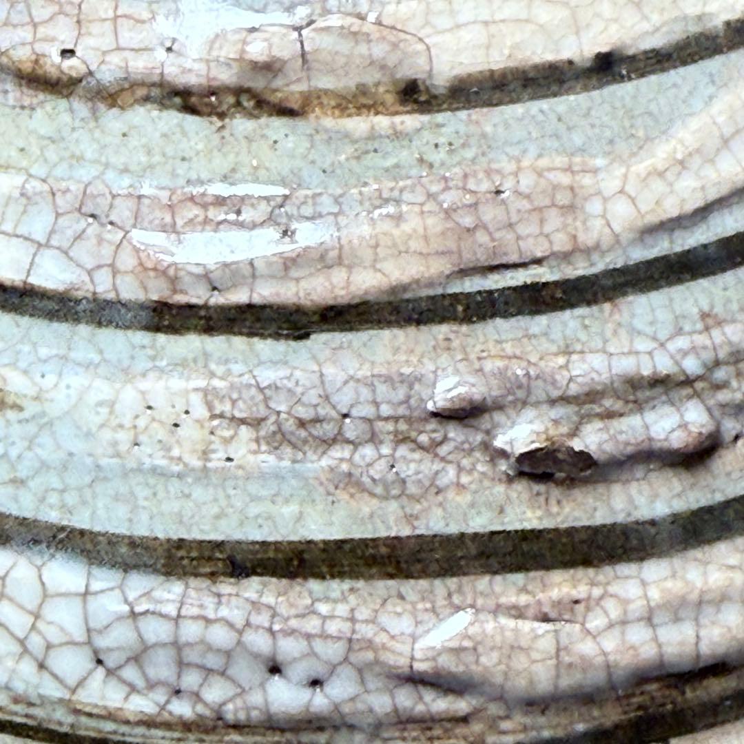 古唐津 輪線文大徳利 花瓶 発掘品 蒐集家放出品 桃山〜江戸初期 古美術