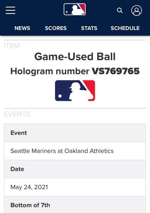 菊池雄星 MLB 実使用公式球 ホログラムステッカー付き - メルカリ