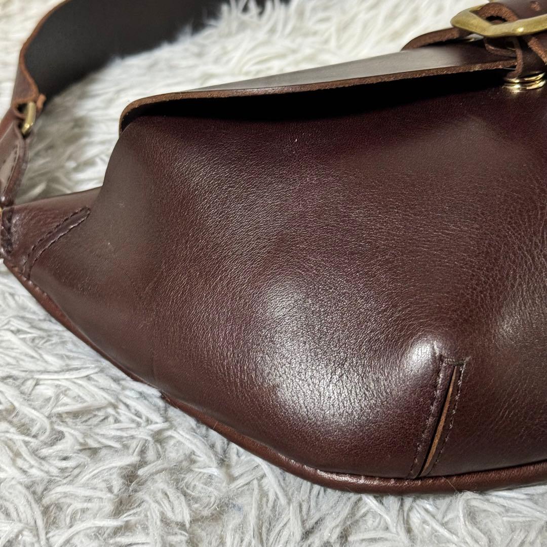 未使用級✨LONA ロナ MILI ミリ ボディーバッグ ブラウニー レザー