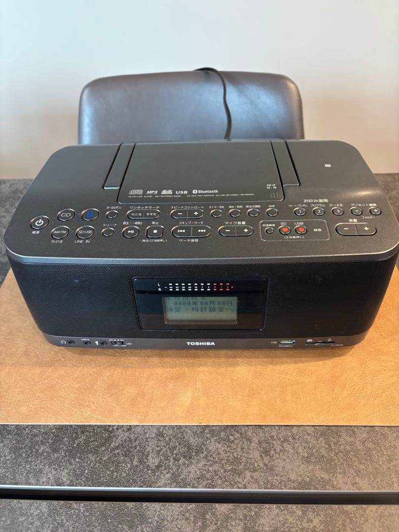 TOSHIBA SD/USB/CDラジオ Bluetooth対応 Bluetooth対応 SD/USB/CDラジオ(ブラック) | 東芝 | TY-ANX3-K