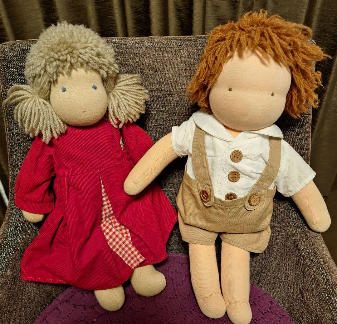 ２体セット◆ウォルドルフ人形C体・ジルケ人形ロッテちゃん　+着せ替え服 ウォルドルフ人形C体の洋服 スウェーデンひつじの詩舎（日本）｜つみき