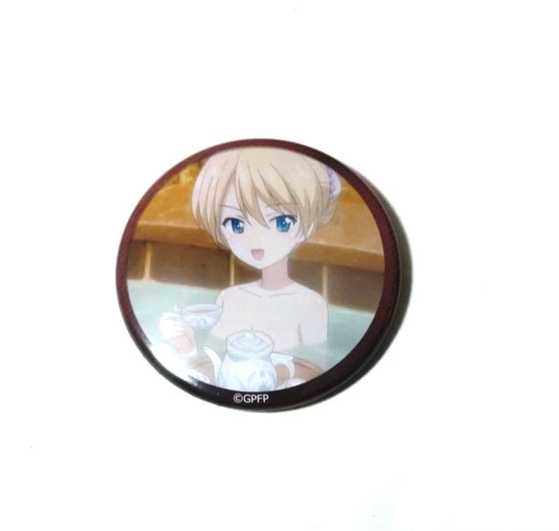 ガールズ&パンツァー　ダージリン　缶バッジ　温泉 ガールズ＆パンツァー 戦車道大作戦！]B2タペストリー（ダージリン／温泉）