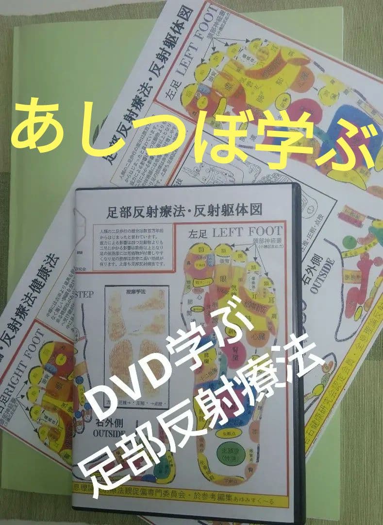 A5：足つぼ 学ぶ（DVD足部反射療法2級上編）+テキスト+チャートset Amazon.co.jp: UPstore 足つぼ 模型 反射区 経穴 立体図解 日本語表記