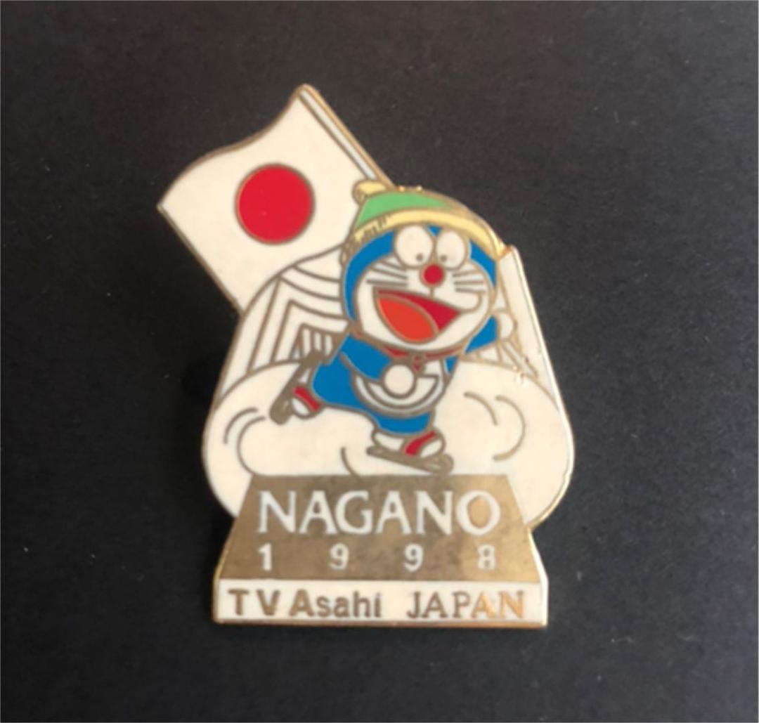 希少】長野オリンピック ピンバッジ ドラえもん テレビ朝日 - メルカリ