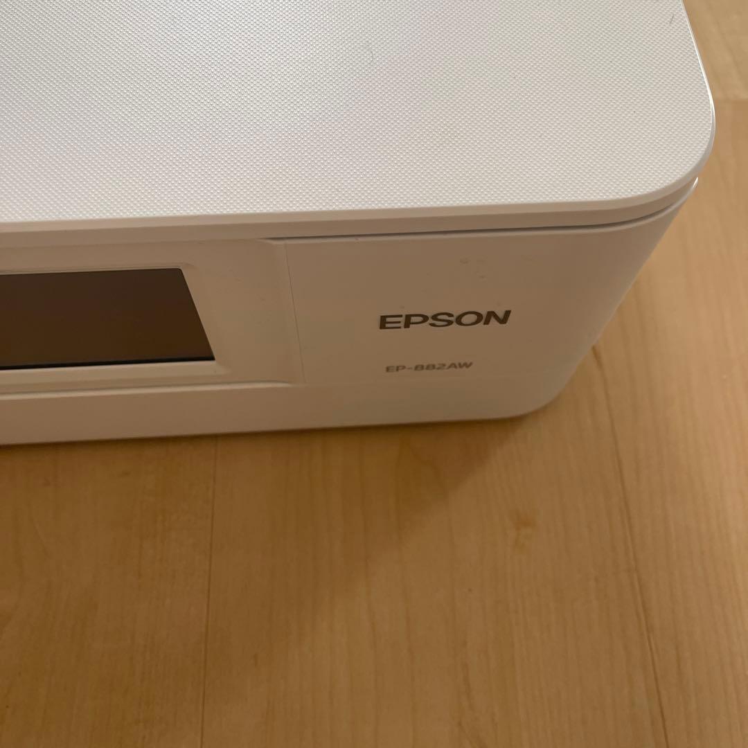 EPSON EP-882AW インクジェットプリンター ホワイト - メルカリ