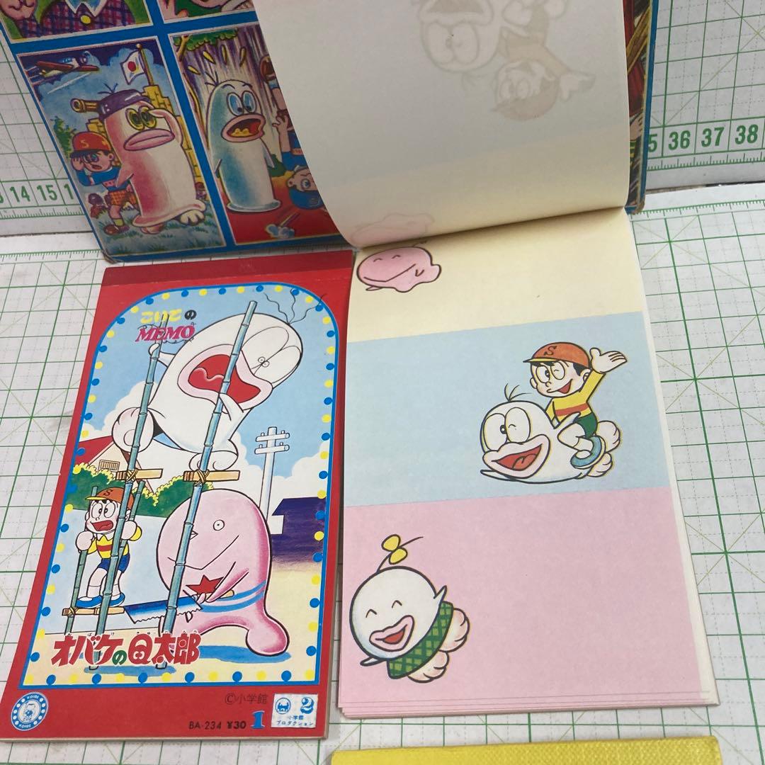 1970年代藤子不二雄のオバケのQ太郎のメモ帳2冊と面子ハットリくん
