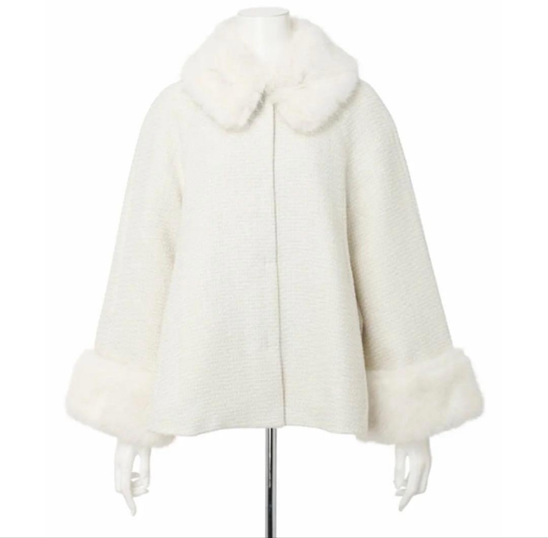 Rirandture リランドチュール ツィードファー衿ショートコート - メルカリ