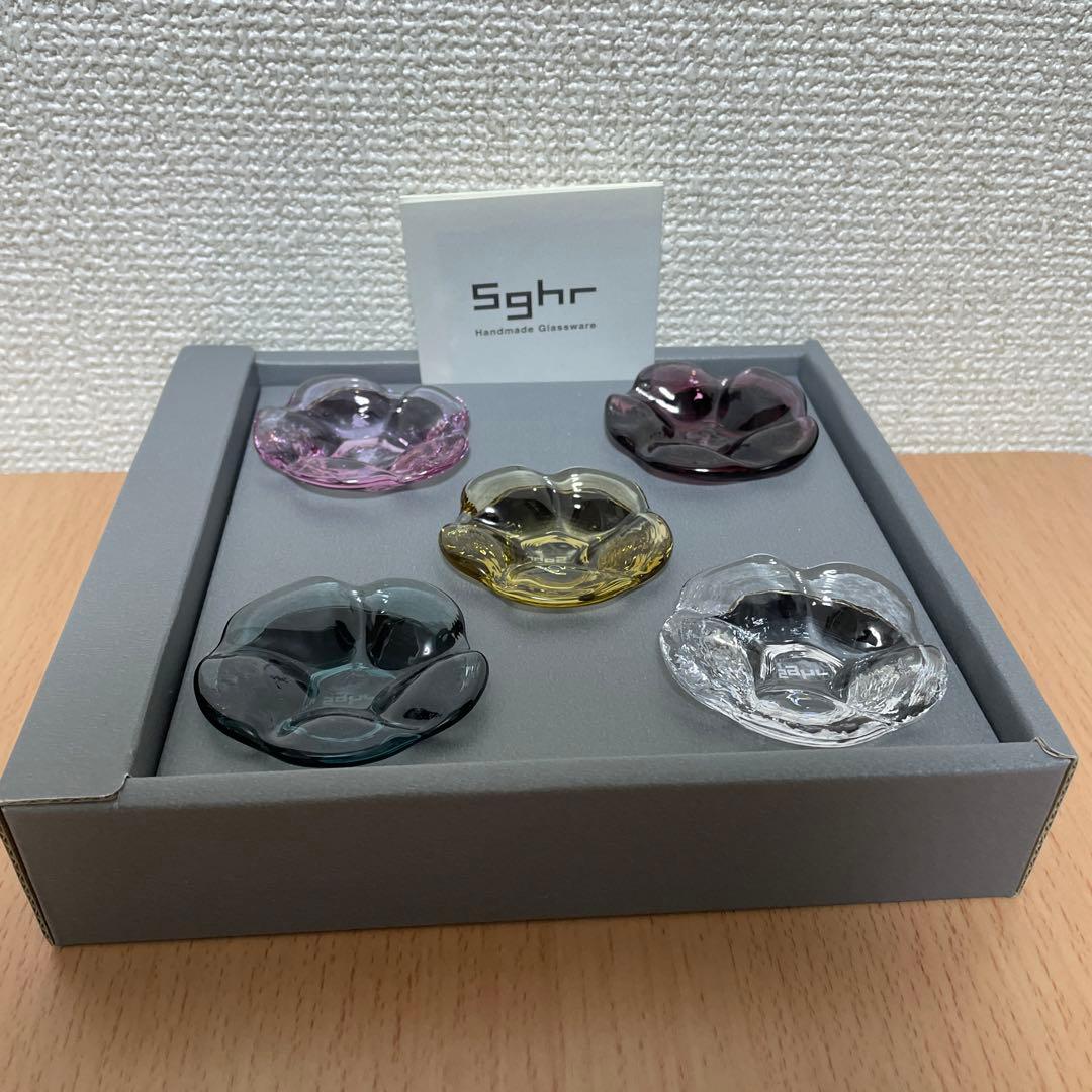 sghr スガハラ ガラス箸置き5個セット - メルカリ