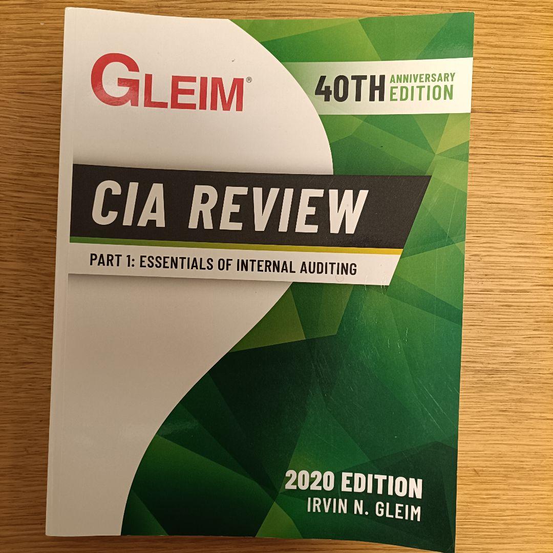 Gleim CIA Review Part 1（2020年版）公認内部監査人 - メルカリ