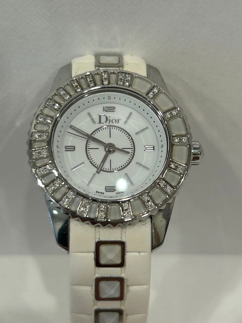 【値下げ】Dior 腕時計 クリスタルダイヤモンド ベルト切れ Christian Dior クリスチャン ディオール CD Dior クリスタル