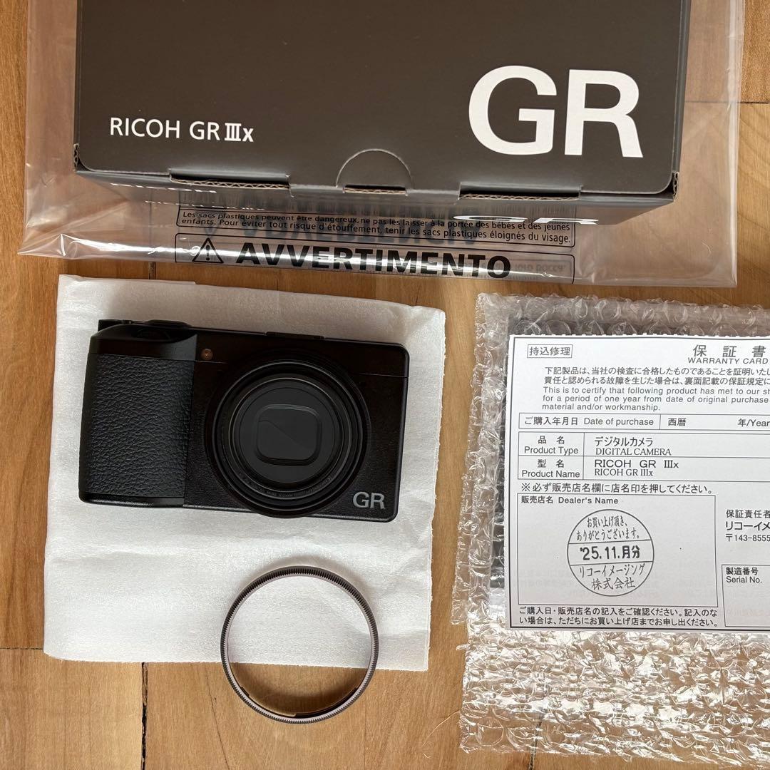 極美品】 RICOH GRIIIx 【2025年11月分 付属品多数】 - メルカリ