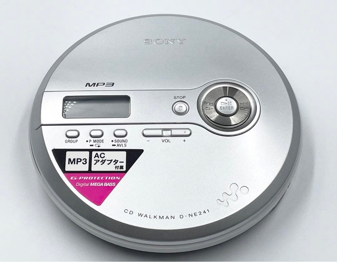 外観美品 SONY D-NE241 WALKMAN ポータブルCDプレーヤー - メルカリ