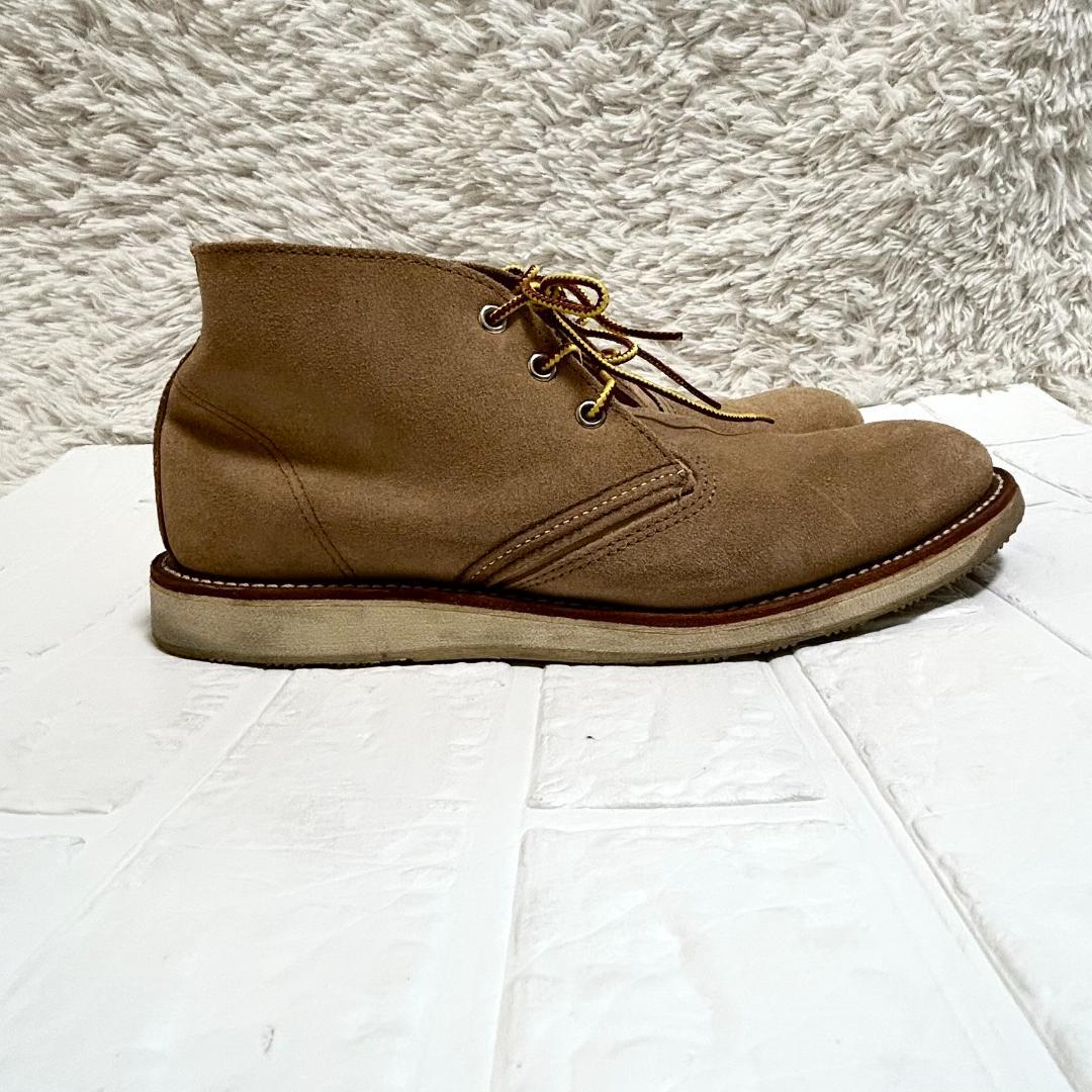 レッドウィング 3143 チャッカブーツ スエード ベージュ 28.5cm