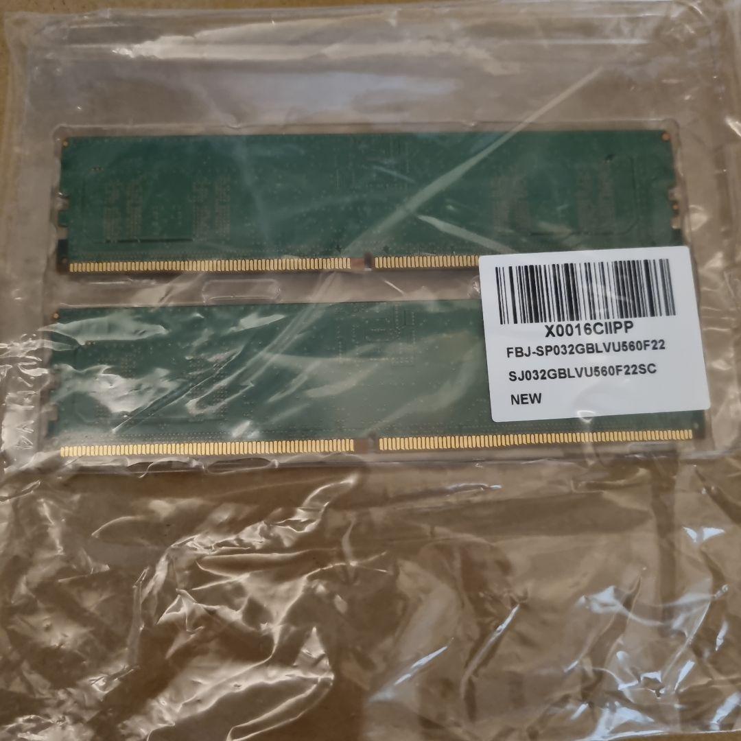 DDR5 -4800 8GB×2枚